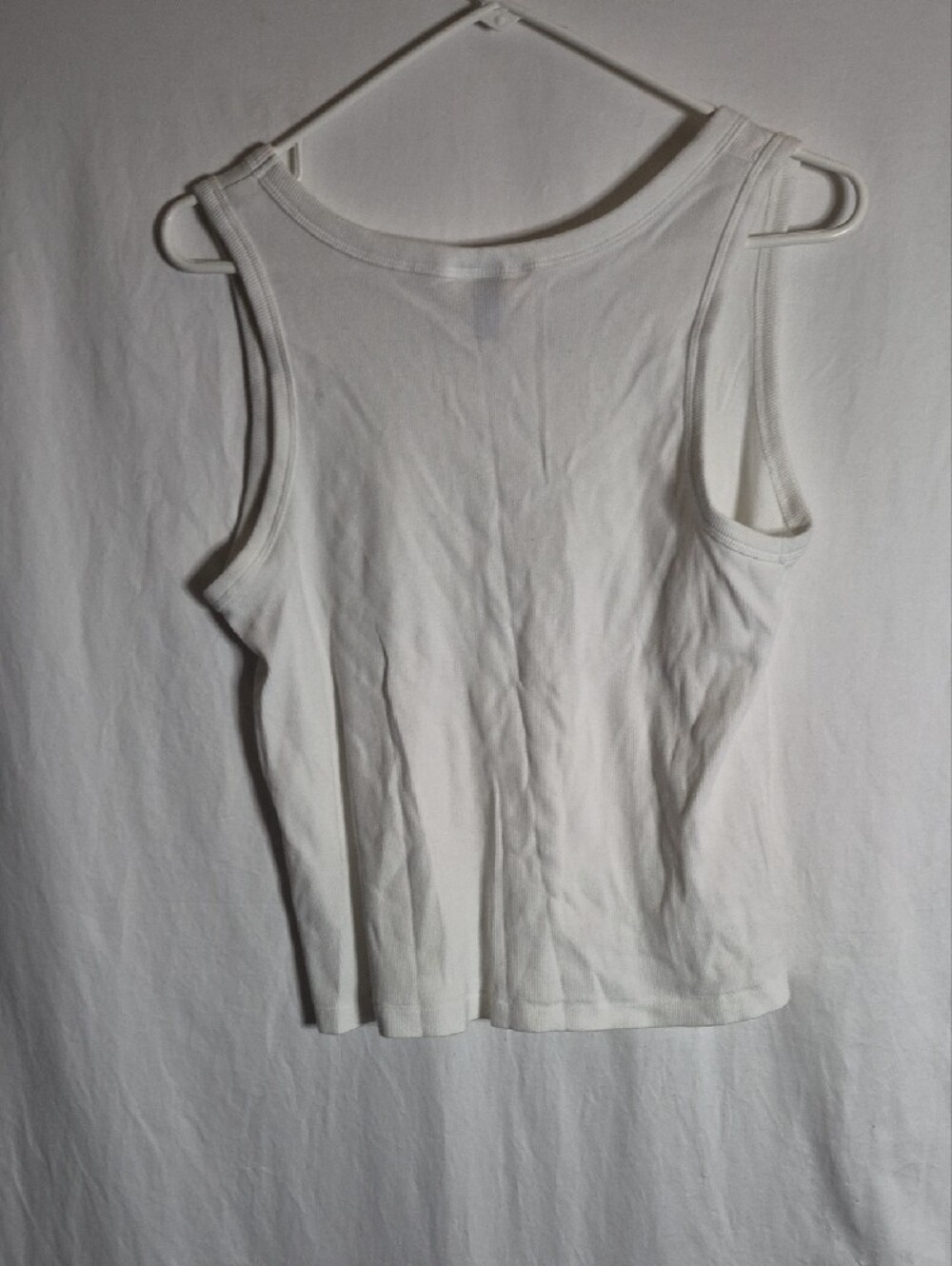 Universal Thread White Ribbed Scoop Tank Top - Picture 4 of 4
